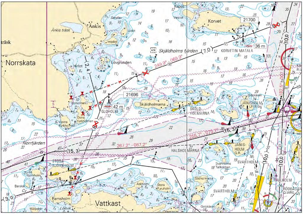 Kuva viitteeksi, karttaotteet ei merikartan mittakaavassa / Bild för referens, kortutdrag inte i sjökortets skala / Image for reference, chart extracts not to scale of chart ( FTA, Turku/Åbo 2017 )