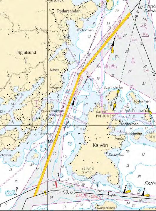 Tm/UfS/NtM 5. 20.02.2016 *50. 17, 103.C, 952 A/622/623 Suomi. Porvoo. Kalvön väylä (7.0 m). Väylänosa on avattu liikenteelle. Finland. Borgå. Kalvöleden (7.0 m). Farledsavsnittet har öppnats för sjötrafik.