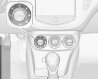 122 Klimatreglering Om knappen V trycks in när motorn är i ett Autostop-läge, startas motorn automatiskt igen.