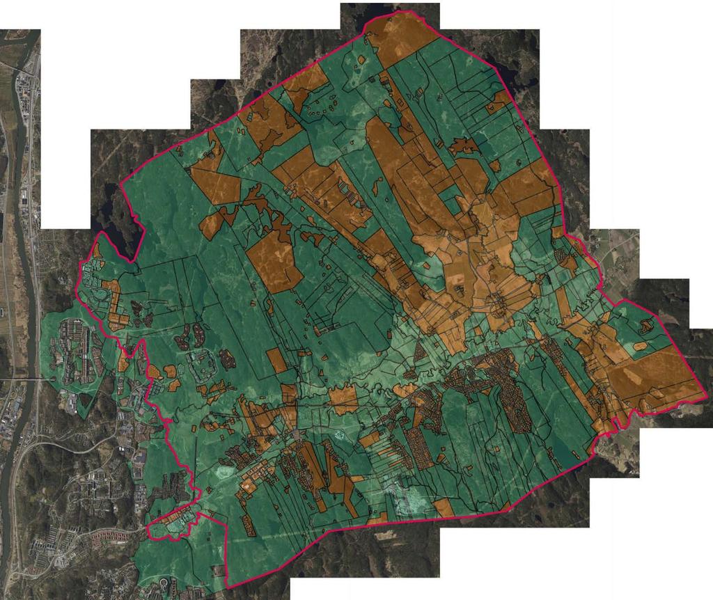 Resursinventering Resursinventeringen med ett antal exempel uppräknade Kommunal respektive privat mark Grön Kommunal mark Gul/brun privat mark (karta från Gbg SBK) Göteborgs kommun köpte upp mark