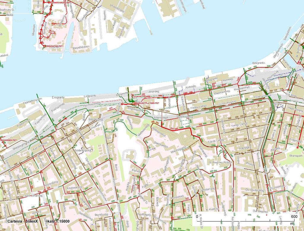 Oscarsleden Barlastplatsen Kaptensgatan 3:e Långgatan I de centrala delarna, söder om Oscarsleden, finns det tre stycken bräddpunkter som är intressanta att utföra bräddåtgärder.