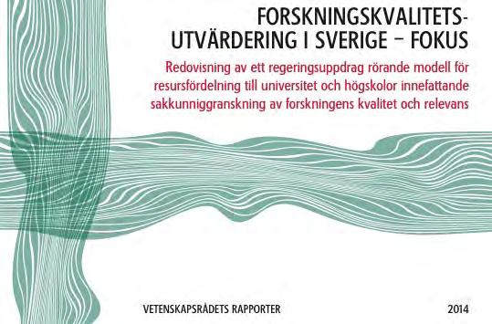 Utvärdering av universitet 2014: Förslag på