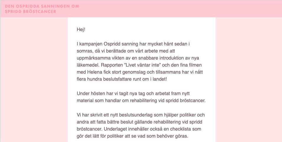 42,8 % Antal klick: 370 st (28,3 %) Unika öppningar: 24,4 % Unika klick: 280 (21,4 %) Total (unik) räckvidd beslutsfattare: 51,2 % (1 013 st) har
