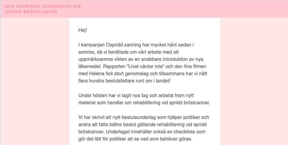 42,8 % Antal klick: 370 st (28,3 %) Unika öppningar: 24,4 % Unika klick: 280 (21,4 %) Total (unik) räckvidd beslutsfattare: 51,2 % (1 013 st) har