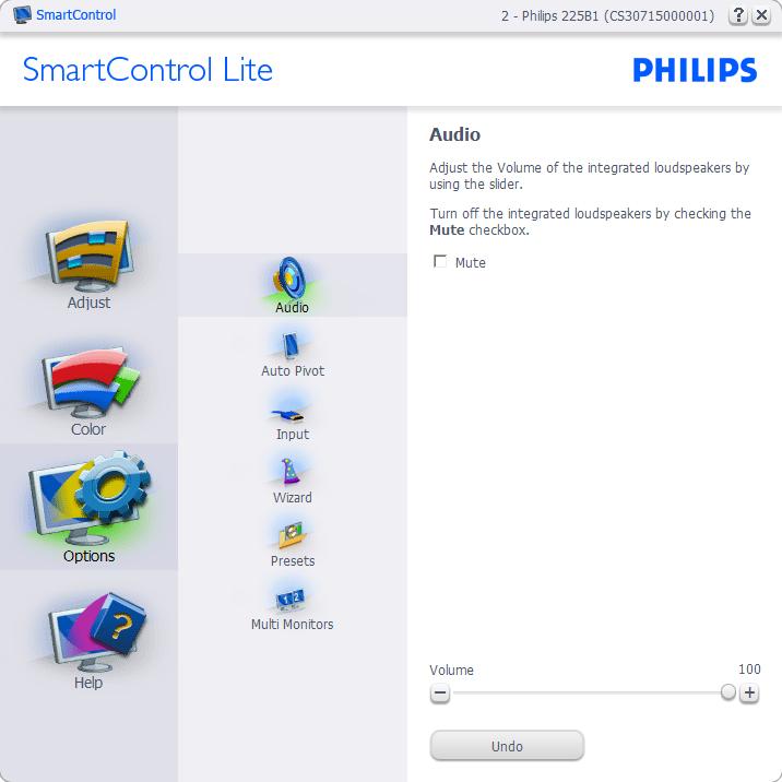 Avaktiverad tas SmartControl Lite bort från högerklicksmenyn. Aktivera ikon i aktivitetsfältet är vald (på) som standard. Aktivera kontextmeny visar aktivitetsfältsmenyn för SmartControl Lite.