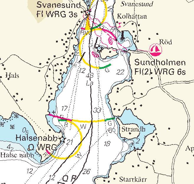 Nr 26 8 Båtsportkort: Västkusten sid 18 Skagerrak Sjöfartsverket Norrköping. 2003-0487/12219 Sjökort: 933, 9331 1245 Sverige. Skagerrak. Smögen - Hållö. Rörledning.