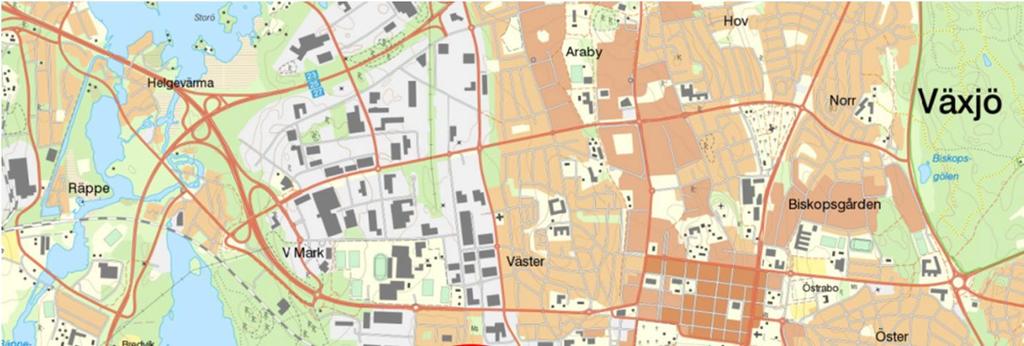 1. BAKGRUND OCH SYFTE Bäckaslövsområdet i västra Växjö är ett av stadens utvecklingsområden. Inom området, som är ca 70 ha, planerar Växjö kommun bland annat bostäder, kontor, handel och parkområden.