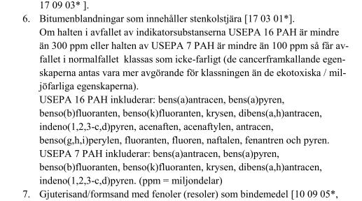 10248379 2018-02-01 Riddersvik, Hässelby Analysresulat asfalt med jämförvärden Bilaga 5 sid 1 (1) Provnummer Provets märkning Material Bedömd tjära Klass asfalt Summa cancerogena PAH Summa övriga PAH