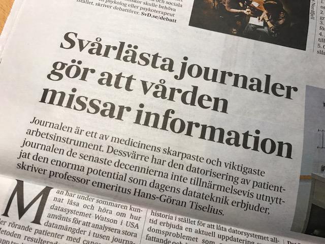 Livsviktiga varningar kan idag vara dolda i journalens textmassor Går inte att extrahera medicinsk information av kliniskt betydelsefullt slag elektroniskt lagrad prosa.