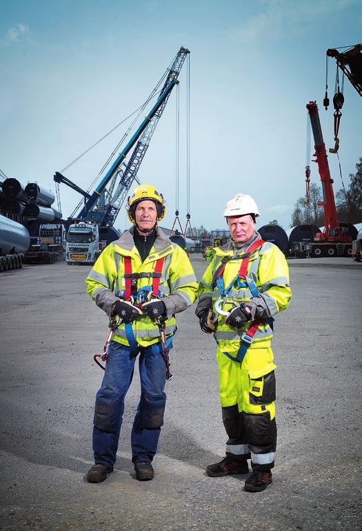Alexander Ångman har arbetat ett halvår i hamnen. För dagen är han torntvättare.