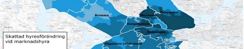 Hyresnivåerna som finns presenterade i respektive rapport skiljer sig från varandra då dessa är baserade på olika modeller.