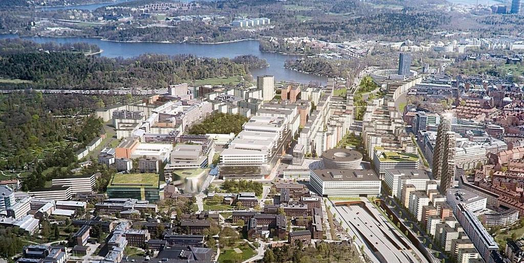 and the new Life Science Cluster Hagastaden Stockholm SciLife Lab Stockholm University Karolinska University Hospital (North Site) Karolinska (South Site)