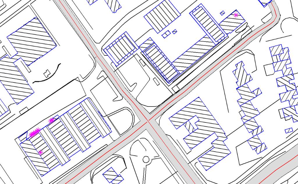 Tabell 1: Källor verksamhet Källa LwA Huv på tak ICA 64,0 Huv på vägg ICA 62,8 Aggregat på tak ICA 67,4 Fläkt ICA, 10 st 65,5 Aggregat på mark ICA 56,9 Fläkt på djurklinik 56,7 På djurkliniken ligger