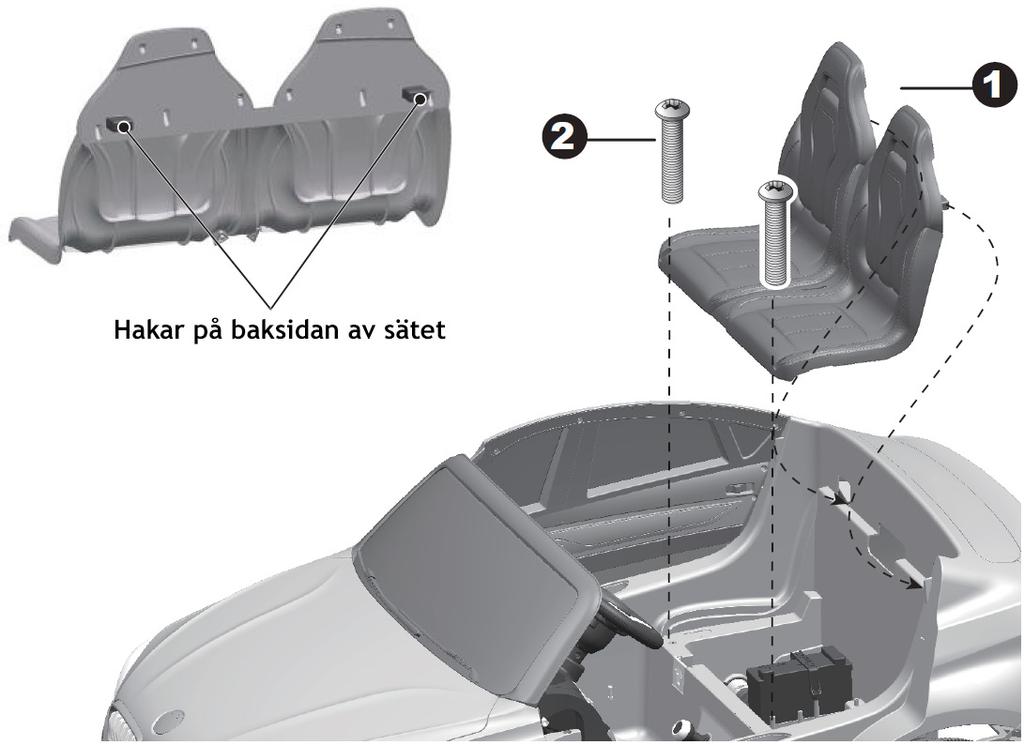 4) Skruva fast den med fyra stycken Ø4x12-skruvar.