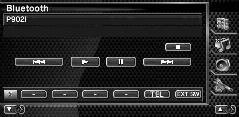 Bluetooth ljudkontroll När KCA-BT00 (valfritt tillval) är anslutet kan du lyssna på ljudfiler lagrade i Bluetooth ljudspelare och mobiltelefon.
