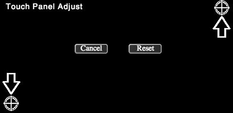 Startar inställningen av pekskärmen Välja en bakgrundsbild Återgår till skärmen "SETUP Menu".