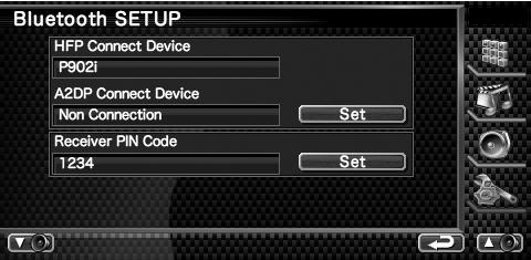 Inställningsmeny Raderar Bluetooth-enhet Raderar den registrerade Bluetooth-enheten.