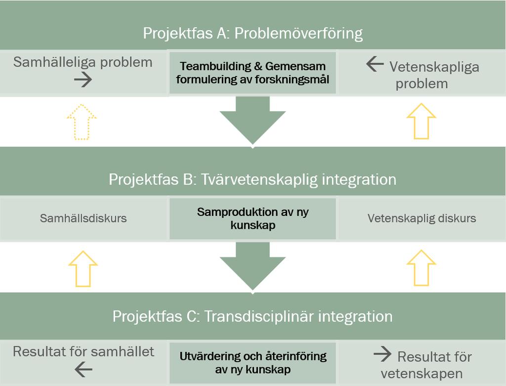 användes intervjuer, gruppdiskussioner, SWOT-analys, minnesanteckningar, och andra typer av dokument från projektet.