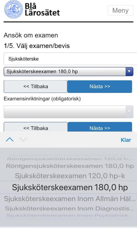 Examen och bevis: Ansöka om examen För att ansöka om examensbevis gör studenten följande: 1. Logga in på studentgränssnittet och välj fliken Bevis och Intyg. Välj att ansöka om examensbevis.