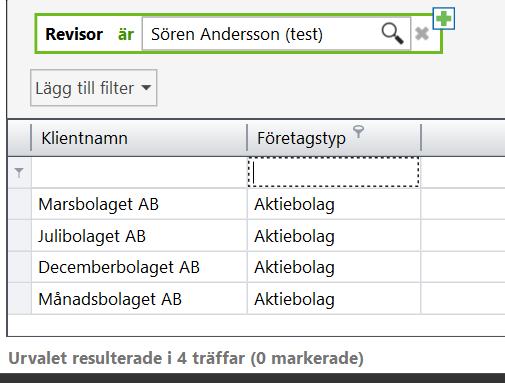 Du kan söka fram att en viss kontrollpunkt är aktiv eller inaktiv. Roller Vill du t.ex.