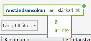 Anstånd Med det här filtret kan