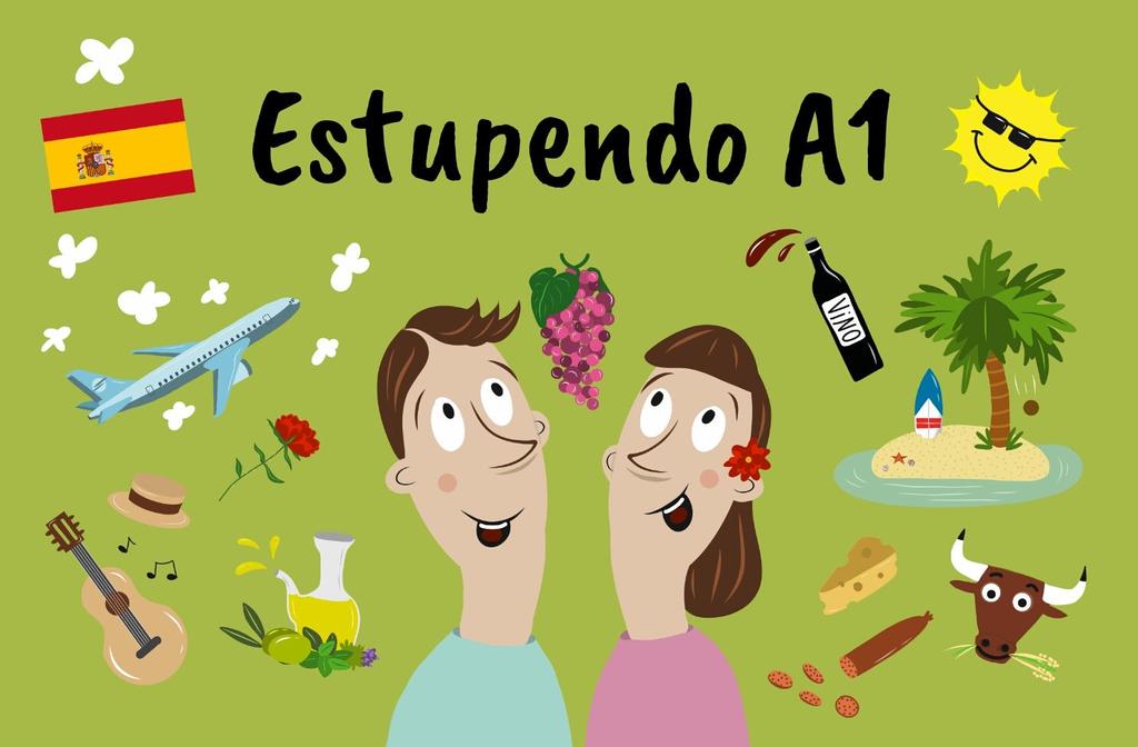 Ord & Fraser Estupendo A1 Lektion 1 En el aeropuerto Spanska Estupendo Hola Cómo te llamas? Me llamo Cúal es tu nombre? Mi nombre es Cómo estás? Qué tal? Mycket bra tack.