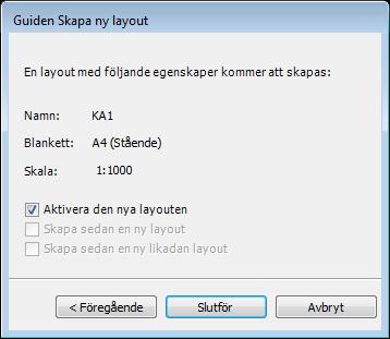 Skapa och positionera en layout