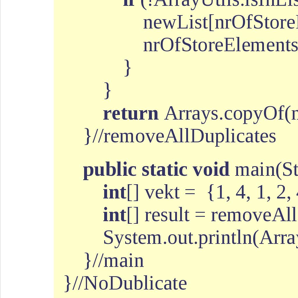 parallella gäller att varje index k i fältet namn är relaterat till index