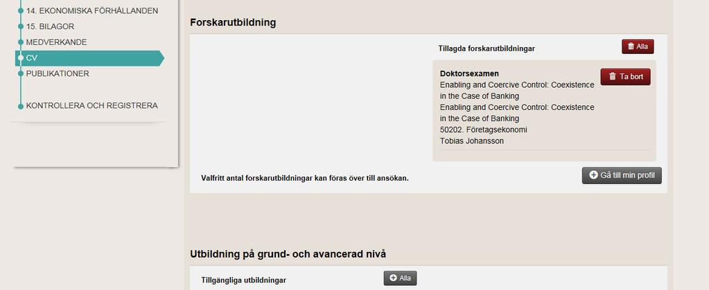 Har du missat att lägga in något i din profil som du vill