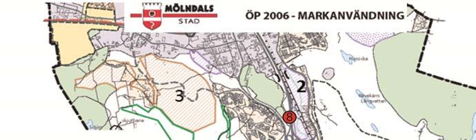 2.5.1 Bebyggelseutveckling Mölndals stad Bebyggelseutvecklingen inom utredningsområdet inom Mölndals stad utgörs av förtätning och exploatering av nya områden, främst i och i anslutning till orterna