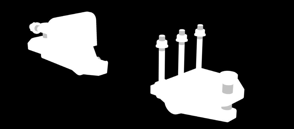 Två trumlyftare levereras omonterade till varje installation, se Figur 3.4.