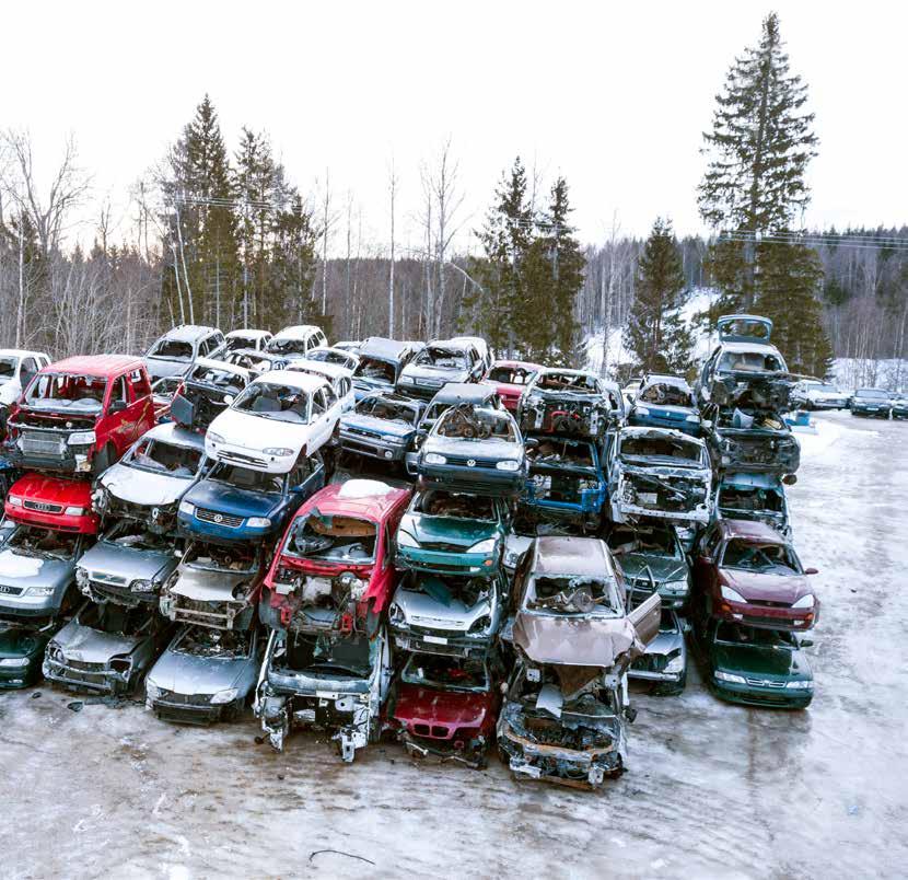 Smidigare bildemontering med KBK lättlastsystem Foto: Fredrik Eriksson Häggs Bildemontering expanderar och har byggt ut sin anläggning i Ilsbo, strax norr om