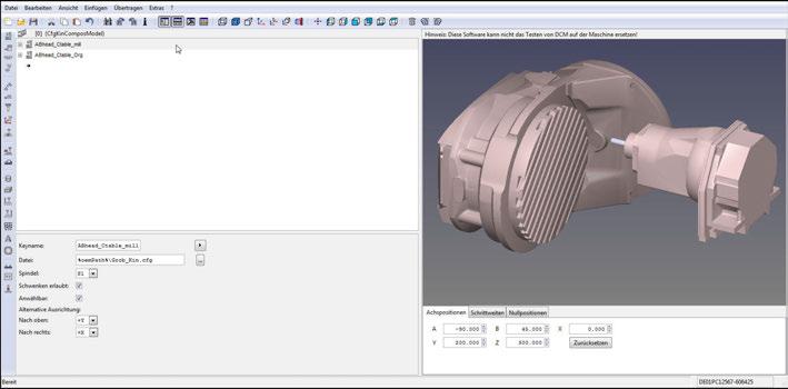 Fleraxligbearbetning Plane-funktionen: Tiltning av bearbetningsplanet (Option #8) 11 Exempel Följande exempel visar inverkan av transformationstypen TABLE ROT i kombination med en fri rotationsaxel.