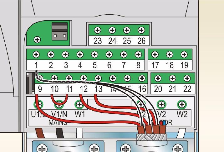 Remove the terminal cover by simultaneously