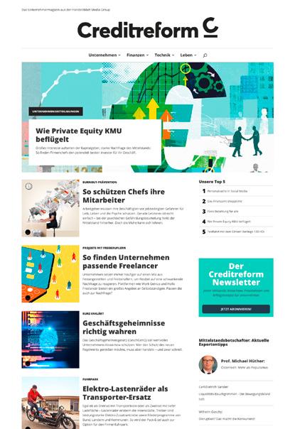 MEDIA-INFORMATIONEN 2019 ANZEIGENPREISLISTE NR. 54 A GÜLTIG AB 1. JANUAR 2019 ONLINEWERBUNG AUF CREDITREFORM-MAGAZIN.DE creditreform-magazin.