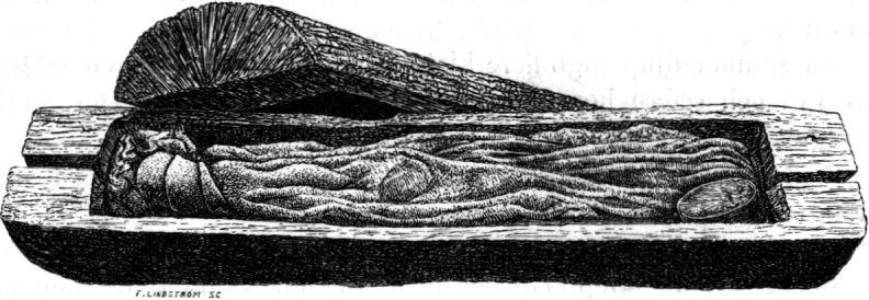 90 OSCAR MONTELIUS. Ett af de märkligaste hit hörande fynd är det som år 1861 gjordes i Treenhöi,1 en grafhög på Havdrup mark ivamdrup socken, nära Kolding.
