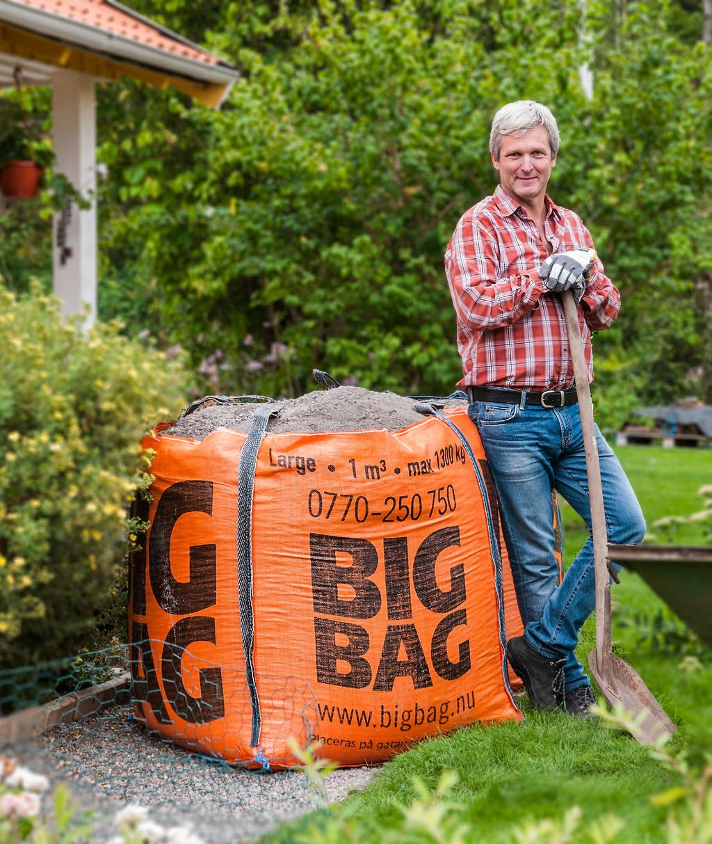 MATERIALLEVERANS BIG BAG levererar material i såväl BIG BAGs som containrar.