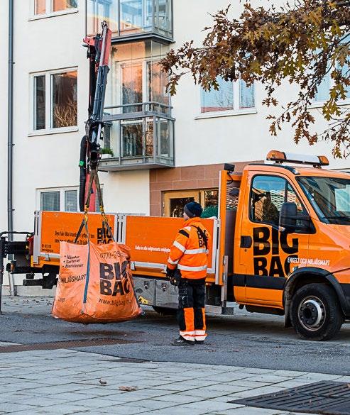 BIG BAG År 2003 lanserade BIG BAG lyftögleförsedda säckar för byggavfall.