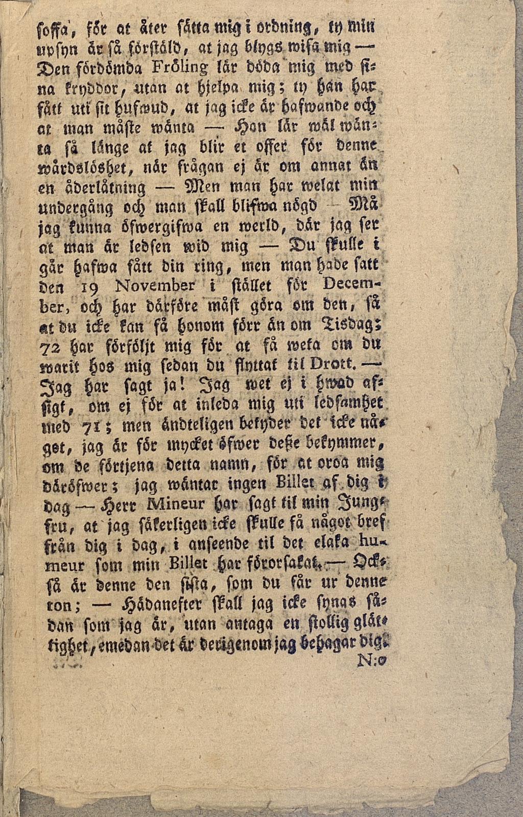 soffa» för at äter sätta mig i ordninz, lywln npsyn är sä sörsiäld, at jag blygs wisa mig ' Den fördömda?