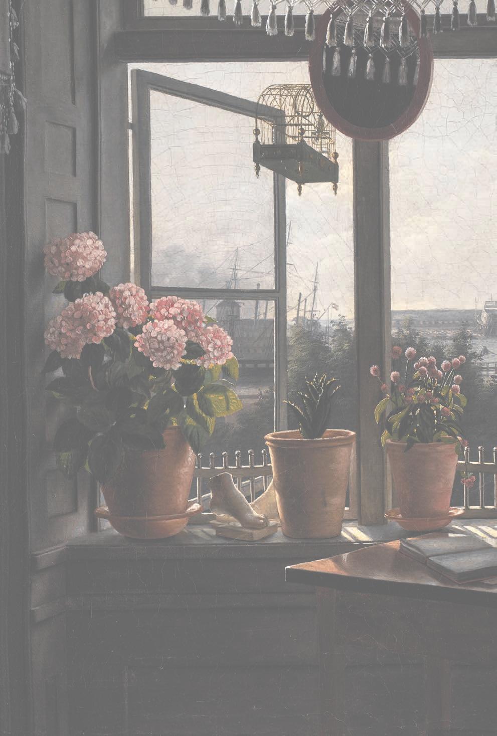 Martinus Rørbye, Detalj av Utsikt från konstnärens fönster, 1825. Olja på duk. SMK, Statens Museum for Kunst.