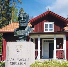 turista på hemmaplan LM ERICSSONS MINNESGÅRD VÄRMSKOG GRUMS FISH N CAMP SÄVSJÖN LARS MAGNUS ERICSSON 1846-1926 föddes 5 maj 1846 på gården Nordtomta i Vegerbols by.