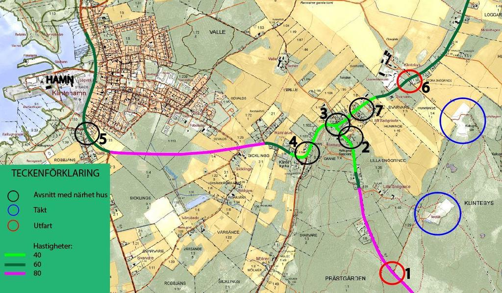 2 Kompletterande avsnitt om trafiksäkerhetshöjande åtgärder Nedanstående avsnitt ska ses som ett kompletterande avsnitt till framtagen bilaga B.5 PM Trafik.