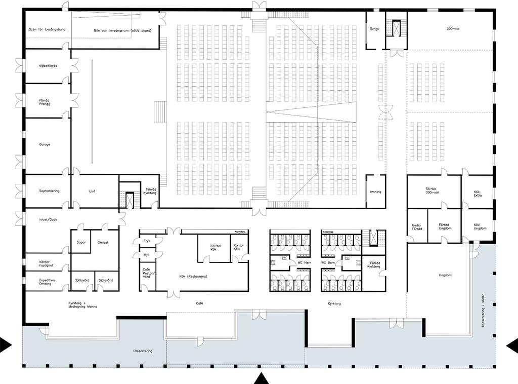 ACEX05-19-31- Emanuel Johansson - Ritsal 2 - En medlande plats (A mediating space) Husbyggnad Smyrnakyrkan: Ett medlande rum Smyrnakyrkans vision Kyrkans plats i staden kan variera av tradition och