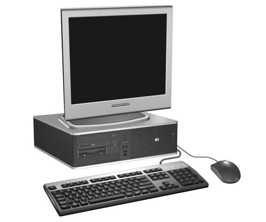 1 Produktens funktioner Standardfunktioner Funktionerna i HPs Compaq Small Form Factor [modell med liten formfaktor] kan variera beroende på modell.