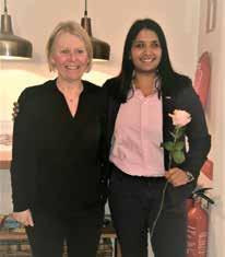 VÄX LOKALT, ARBETA GLOBALT Kvällens föredragshållare hos Lidköping IWC, Linnea Bengtsson, Redaktör D 238 jobbar med internationell affärsut- Lena Petruson veckling.