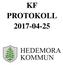 KF PROTOKOLL HEDEMORA KOMMUN