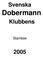 Svenska. Dobermann. Klubbens. Stambok