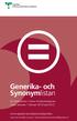 Generika- och Synonymlistan