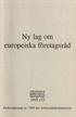 lag europeiska företagsråd SEIU] 1995:115 Delbetänkande 1995 Arbetsrättskommission års