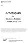 Arbetsplan. för Stockens förskola Läsåret 2018/2019